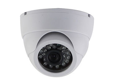 White 700TVL - 1200TVL Analog Dome Camera 1/3&quot; CMOS CCD Camera With 24 LED 20M Cover